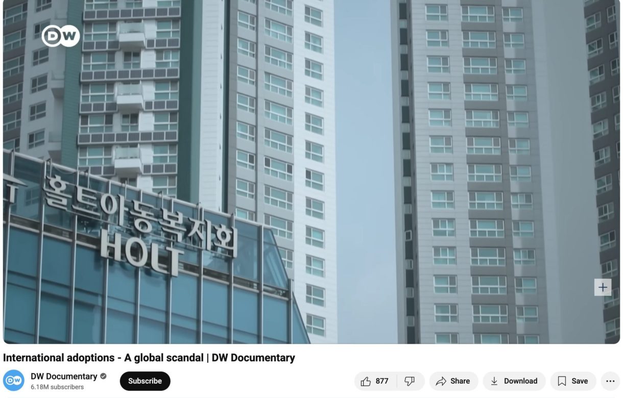 Screenshot from DW Documentary, International Adoptions - A Global Scandal